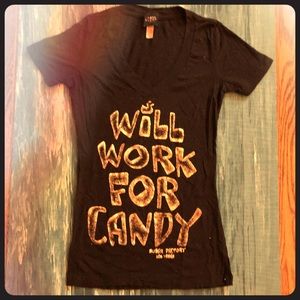 VEGAS SUGAR FACTORY candy tee! RARE couture candy!